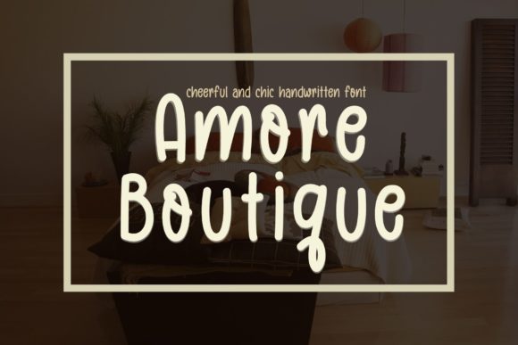 Amore Boutique Font: Elegant Script for Editorial Design