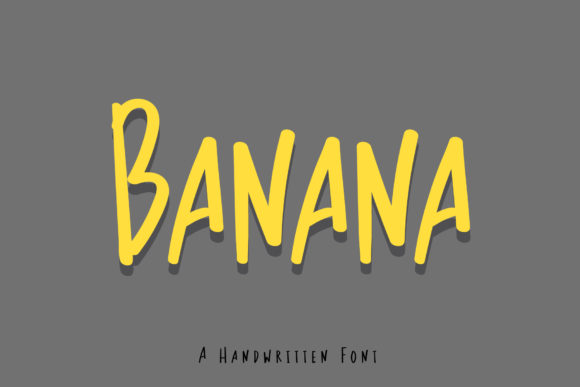 Banana Font: Handwritten Charm for Creative Projects