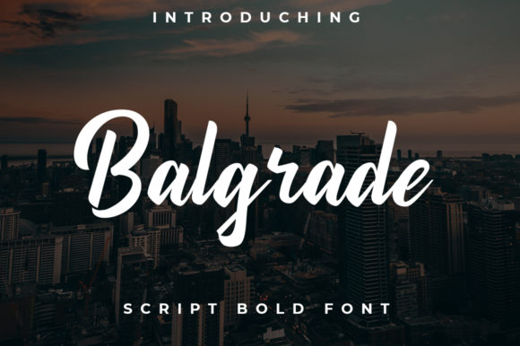 Beautiful Balgrade Font for Crafters