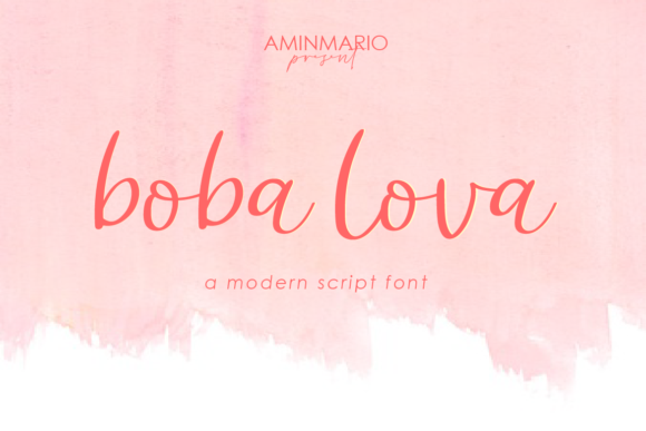 Boba Lova: A Stylish Script Font