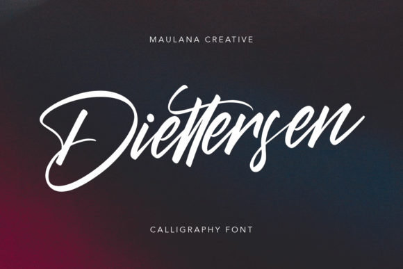 Diettersen: A Flowing Script for Creative Brands