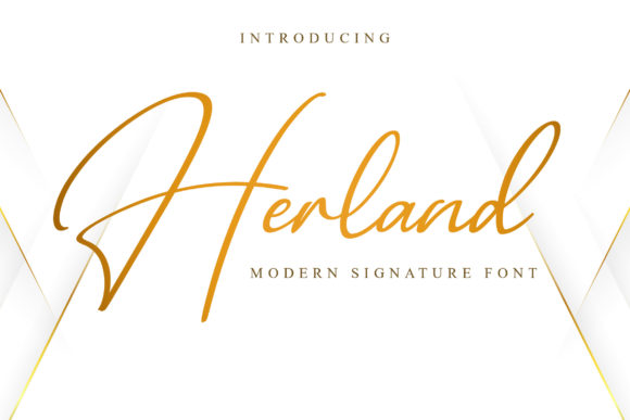Herland: A Script Typeface for Modern Marketing