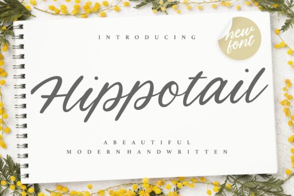 Hippotail: A Flowing Script Font