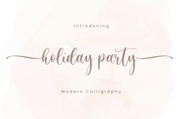 Holiday Party Font Review