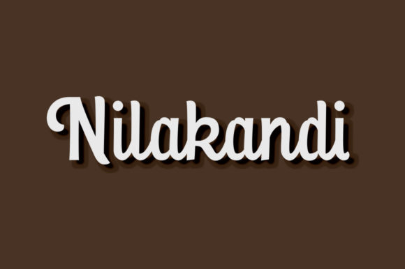 Nilakandi: A Classy Script Font