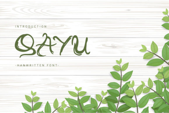 Qayu: A Elegant Handwritten Font