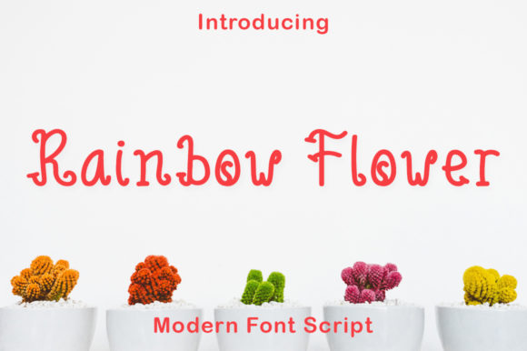 Rainbow Flower: A Quirky Handwritten Font