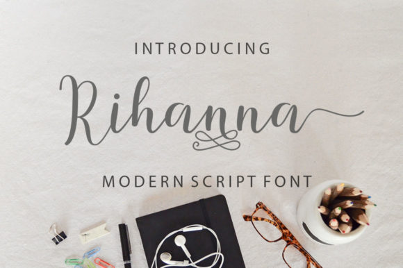 Rihanna Font: Elegant Script for Digital Marketing