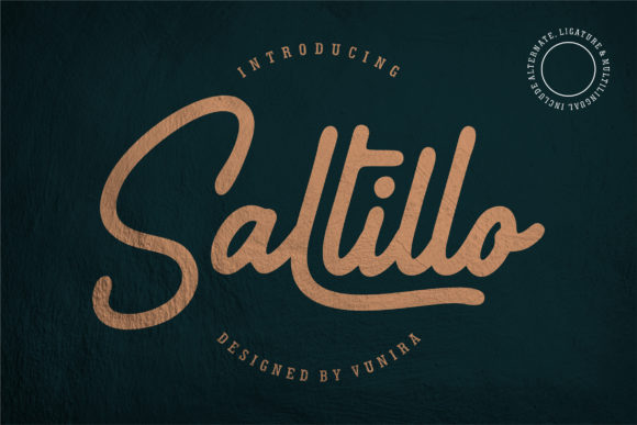 Saltillo: A Flowing Script Font
