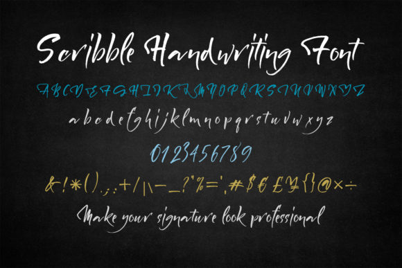 Scribble: A Stylish Script Font