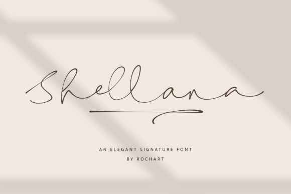 Shellana Font: Elegant Script for Craft Projects