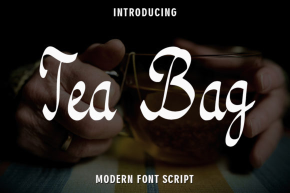 Tea Bag: A Flowing Script Font