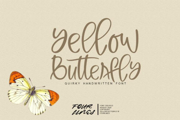 Yellow Butterfly Font Review